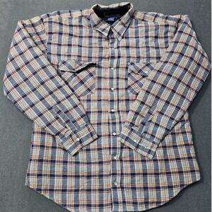 Vintage Williams Bay Western Quilt Lined Flannel Jacket Pearl Snap Button Up LT